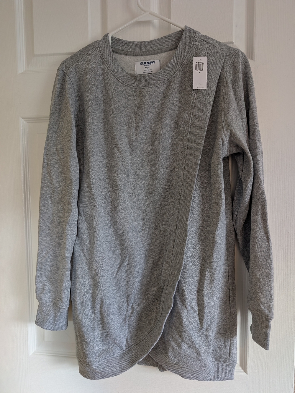 Old Navy Maternity Nursing Socomfy Tunic Crewneck Gray Sweater Medium